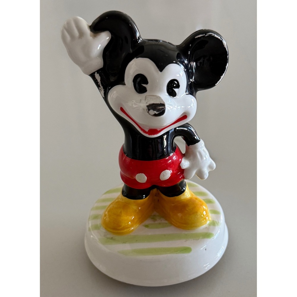 Vintage Schmid Disney Mickey Mouse Club March Musical Figurine Japan 203